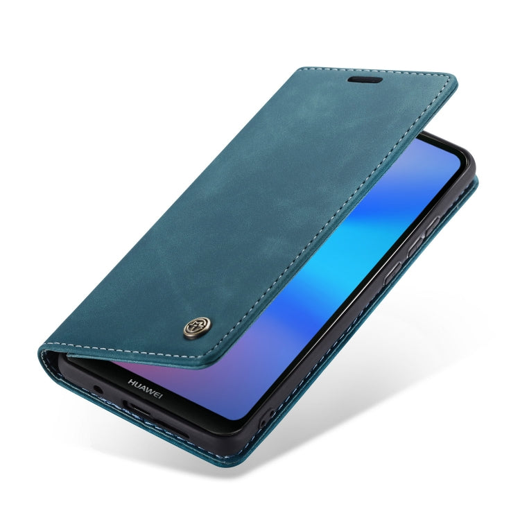 CaseMe-013 Multifunctional Horizontal Flip Leather Case with Card Slot & Holder for Huawei P20 Lite(Blue) by CaseMe