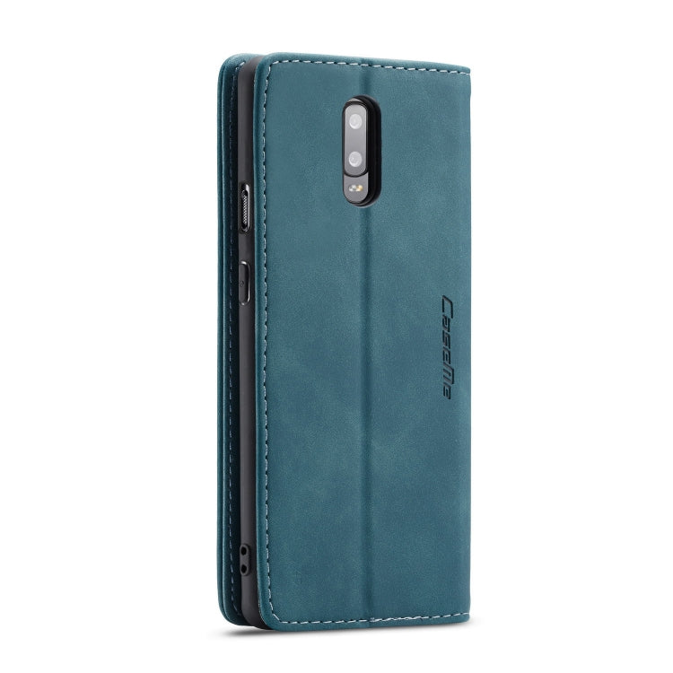 CaseMe-013 Multifunctional Horizontal Flip Leather Case with Card Slot & Holder for OnePlus 7(Blue) by CaseMe