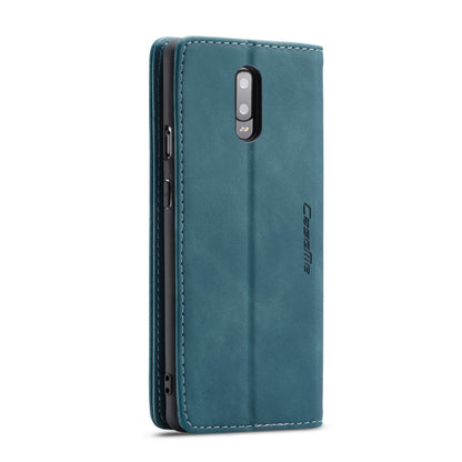 CaseMe-013 Multifunctional Horizontal Flip Leather Case with Card Slot & Holder for OnePlus 7(Blue) by CaseMe