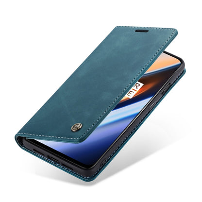 CaseMe-013 Multifunctional Horizontal Flip Leather Case with Card Slot & Holder for OnePlus 7(Blue) by CaseMe