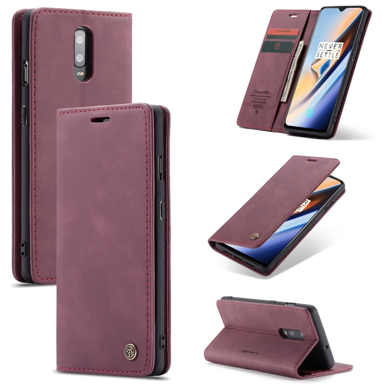 CaseMe-013 Multifunctional Horizontal Flip Leather Case with Card Slot & Holder for Huawei P20 Lite(Wine Red) by CaseMe