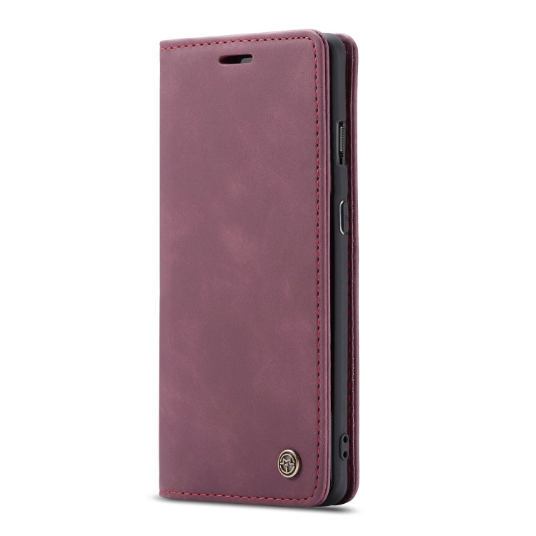 CaseMe-013 Multifunctional Horizontal Flip Leather Case with Card Slot & Holder for Oneplus 7(Wine Red) by CaseMe