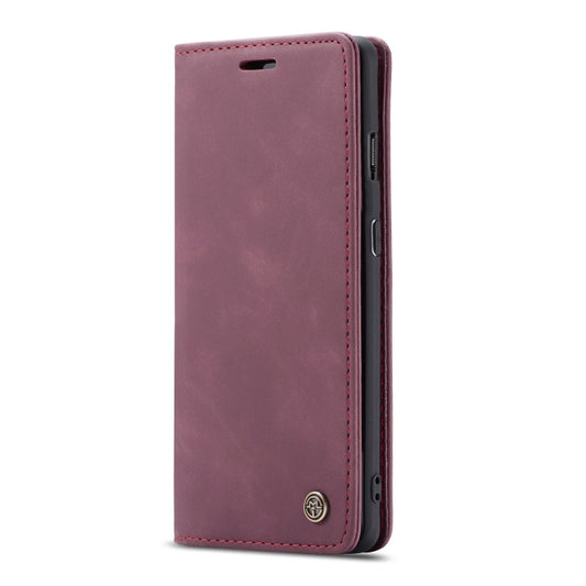 CaseMe-013 Multifunctional Horizontal Flip Leather Case with Card Slot & Holder for Oneplus 7(Wine Red) by CaseMe