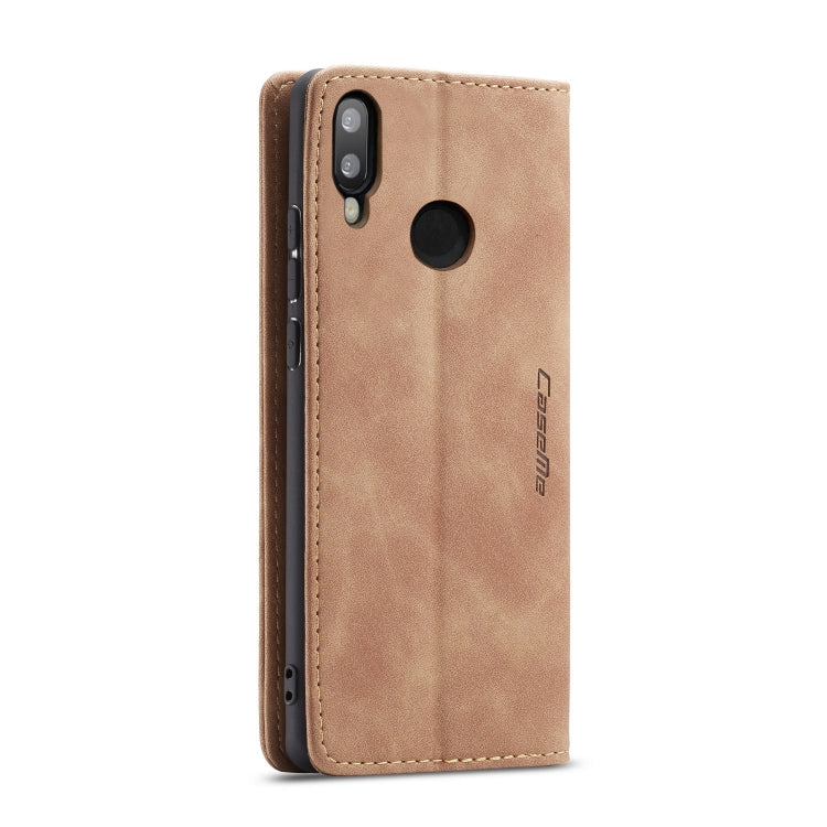 CaseMe-013 Multifunctional Horizontal Flip Leather Case with Card Slot & Holder for Huawei P20 Lite(Brown) by CaseMe