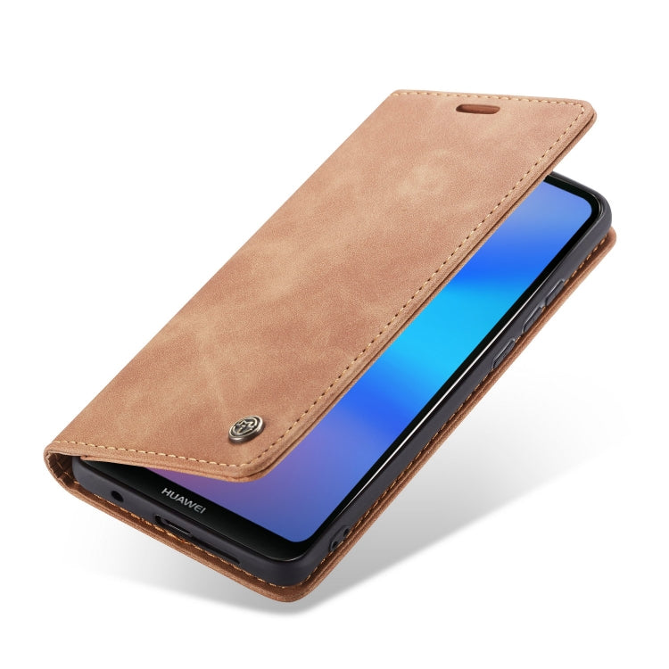 CaseMe-013 Multifunctional Horizontal Flip Leather Case with Card Slot & Holder for Huawei P20 Lite(Brown) by CaseMe