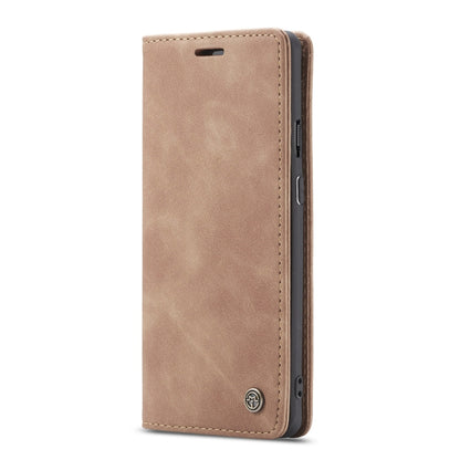 CaseMe-013 Multi-functional Retro Frosted Horizontal Flip Leather Case with Card Slot & Holder & Wallet For OnePlus 7 Pro(Brown) by CaseMe