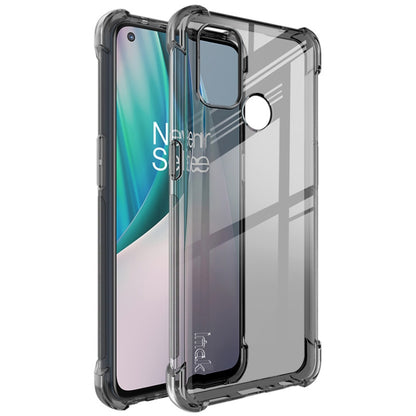 For OnePlus Nord N100 IMAK All-inclusive Shockproof Airbag TPU Case(Transparent Black) by imak