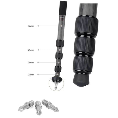 BEXIN W324C M44 Carbon Fiber Tripod Stable Shooting Camera for Video Point Dslr Camera by BEXIN