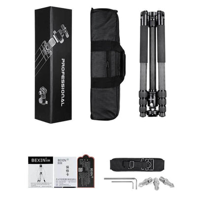 BEXIN W324C M44 Carbon Fiber Tripod Stable Shooting Camera for Video Point Dslr Camera by BEXIN