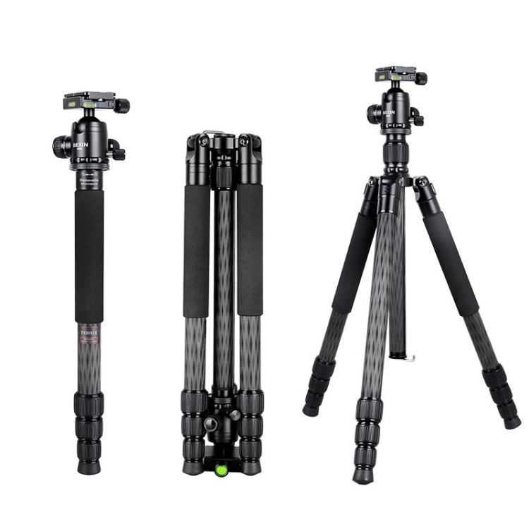 BEXIN W284C H36 Carbon Fiber Professional Photo Tripod for DSLR Camera by BEXIN
