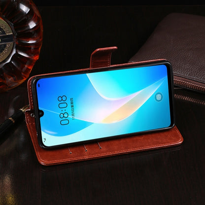 For Huawei nova 8 SE idewei Crazy Horse Texture Horizontal Flip Leather Case with Holder & Card Slots & Wallet(White) by idewei