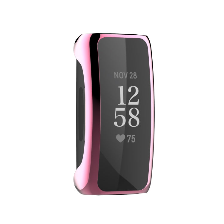 For Fitbit Inspire 2 Full Coverage PC Protective Case Cover(Pink) by bashfashion