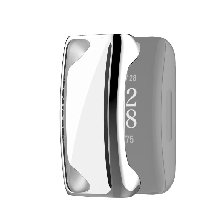 For Fitbit Inspire 2 Full Coverage PC Protective Case Cover(Silver) by bashfashion