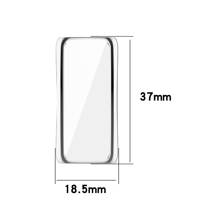 For Fitbit Inspire 2 Full Coverage PC Protective Case Cover(Silver) by bashfashion