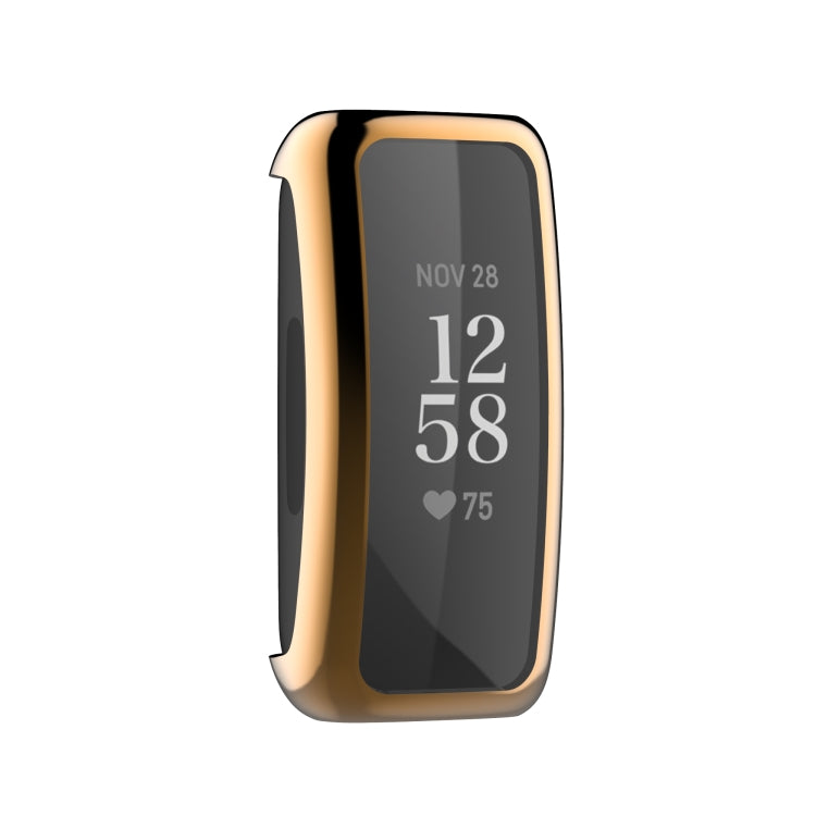For Fitbit Inspire 2 Full Coverage TPU Protective Case Cover(Rose Gold) by bashfashion