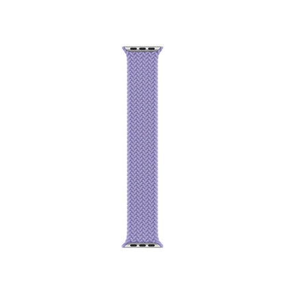 Nylon Single-turn Braided Watch Band For Apple Watch Series 9&8&7 41mm / SE 3&SE 2&6&SE&5&4 40mm / 3&2&1 38mm, Length:S 130mm(British Lavender) by bashfashion