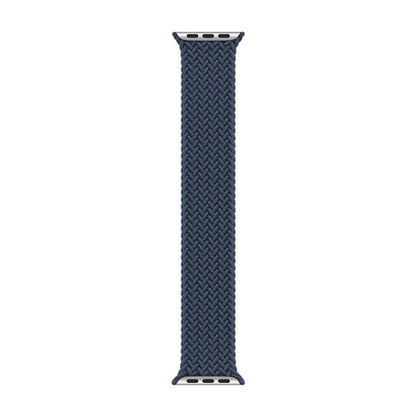 Nylon Single-turn Braided Watch Band For Apple Watch Series 9&8&7 41mm / SE 3&SE 2&6&SE&5&4 40mm / 3&2&1 38mm, Length:S 130mm (Starlight Blue) by bashfashion