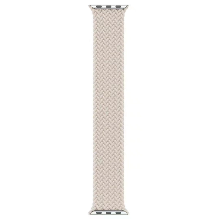 Nylon Single-turn Braided Watch Band For Apple Watch Series 9&8&7 41mm / SE 3&SE 2&6&SE&5&4 40mm / 3&2&1 38mm, Length:S 130mm (Starlight) by bashfashion