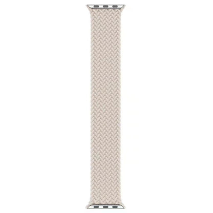 Nylon Single-turn Braided Watch Band For Apple Watch Series 9&8&7 41mm / SE 3&SE 2&6&SE&5&4 40mm / 3&2&1 38mm, Length:S 130mm (Starlight) by bashfashion