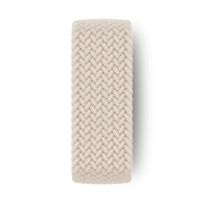 Nylon Single-turn Braided Watch Band For Apple Watch Series 9&8&7 41mm / SE 3&SE 2&6&SE&5&4 40mm / 3&2&1 38mm, Length:S 130mm (Starlight) by bashfashion