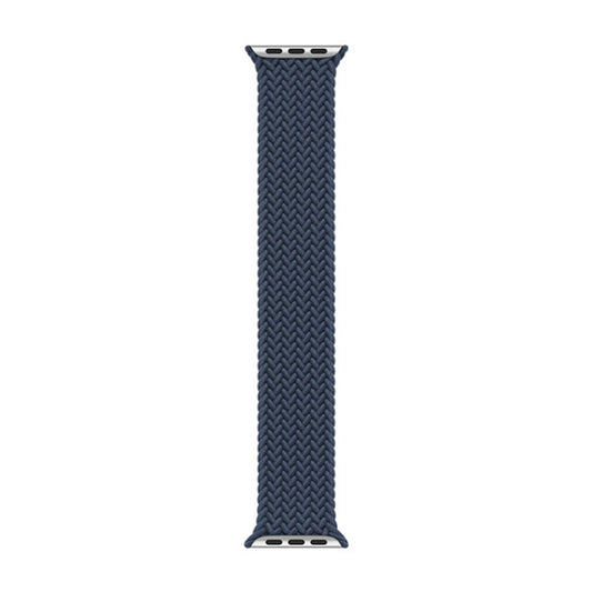 Nylon Single-turn Braided Watch Band For Apple Watch Series 7 41mm / 6 & SE & 5 & 4 40mm / 3 & 2 & 1 38mm, Length:L 155mm (Starlight Blue) by bashfashion