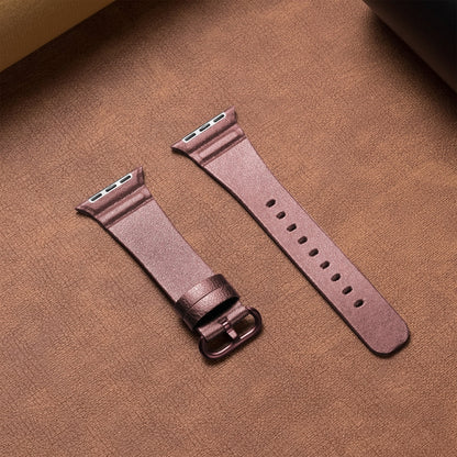 Genuine Leather Watch Bands For Apple Watch Series 7 41mm / 6 & SE & 5 & 4 40mm / 3 & 2 & 1 38mm(Pink) by bashfashion