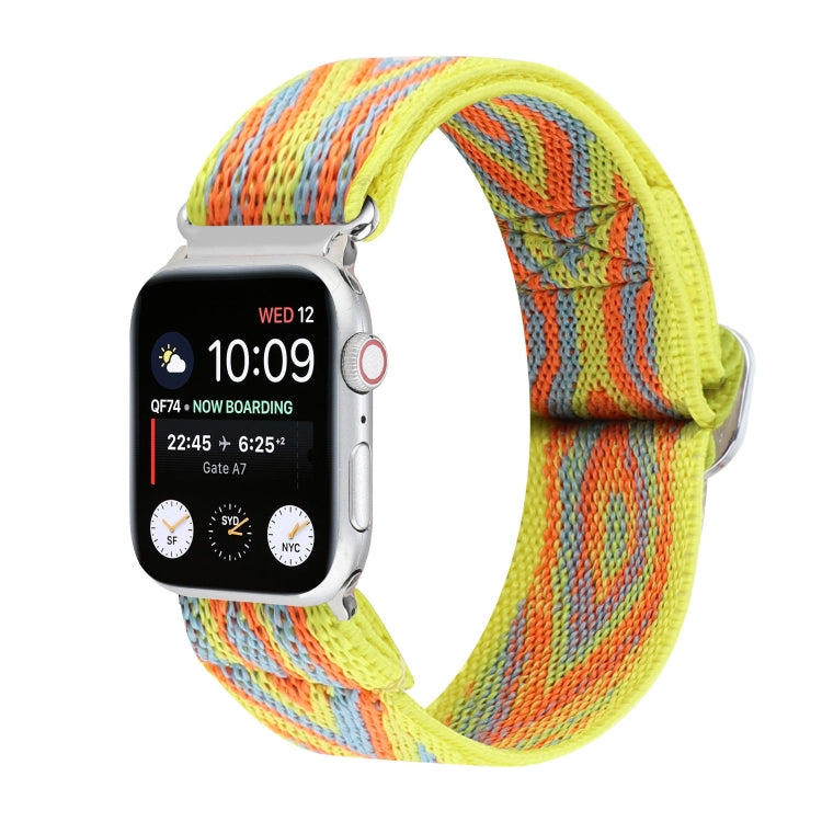 Metal Japanese Buckle Elastic Nylon Watch Band For Apple Watch Ultra 49mm&Watch Ultra 2 49mm / Series 9&8&7 45mm / SE 3&SE 2&6&SE&5&4 44mm / 3&2&1 42mm(2) by bashfashion