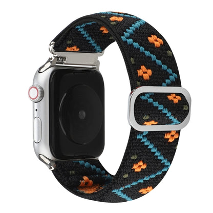 Metal Japanese Buckle Elastic Nylon Watch Band For Apple Watch Ultra 49mm&Watch Ultra 2 49mm / Series 9&8&7 45mm / SE 3&SE 2&6&SE&5&4 44mm / 3&2&1 42mm(8) by bashfashion
