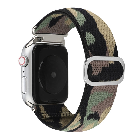 Metal Japanese Buckle Elastic Nylon Watch Band For Apple Watch Ultra 49mm&Watch Ultra 2 49mm / Series 9&8&7 45mm / SE 3&SE 2&6&SE&5&4 44mm / 3&2&1 42mm(9) by bashfashion