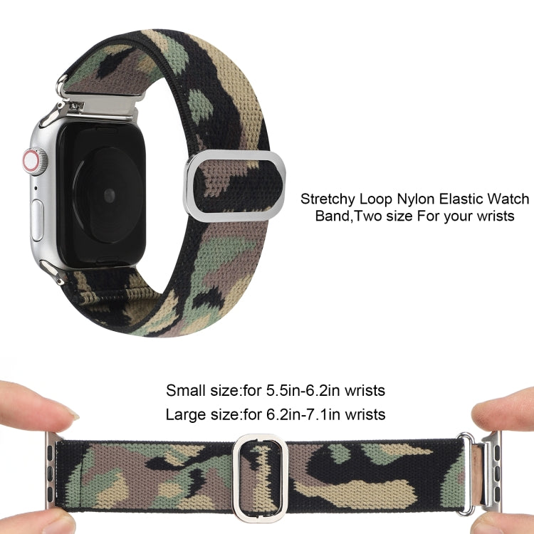 Metal Japanese Buckle Elastic Nylon Watch Band For Apple Watch Ultra 49mm&Watch Ultra 2 49mm / Series 9&8&7 45mm / SE 3&SE 2&6&SE&5&4 44mm / 3&2&1 42mm(9) by bashfashion