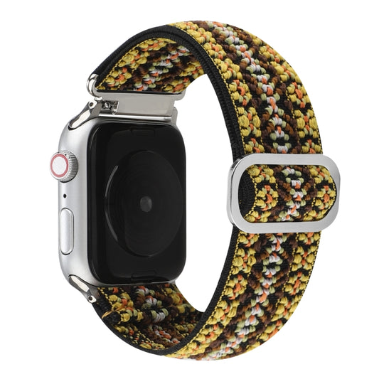Metal Japanese Buckle Elastic Nylon Watch Band For Apple Watch Ultra 49mm&Watch Ultra 2 49mm / Series 9&8&7 45mm / SE 3&SE 2&6&SE&5&4 44mm / 3&2&1 42mm(11) by bashfashion