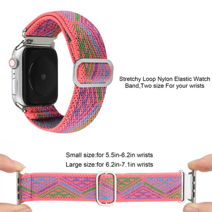 Metal Japanese Buckle Elastic Nylon Watch Band For Apple Watch Ultra 49mm&Watch Ultra 2 49mm / Series 9&8&7 45mm / SE 3&SE 2&6&SE&5&4 44mm / 3&2&1 42mm(16) by bashfashion