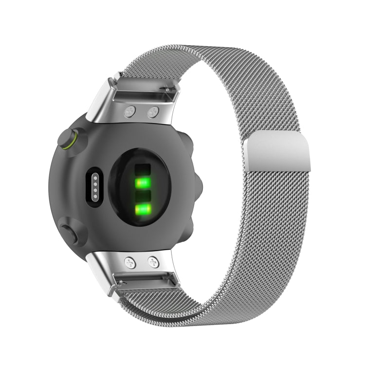 For Garmin Forerunner 45 / 45S / Swim 2 Milanese Watch Band(Silver) by bashfashion