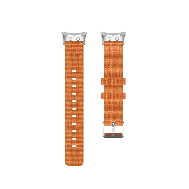 For Garmin Forerunner 45 / 45S / Swim 2 Universal Nylon Canvas Watch Band(Orange) by bashfashion
