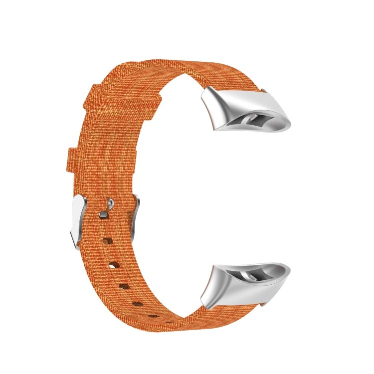 For Garmin Forerunner 45 / 45S / Swim 2 Universal Nylon Canvas Watch Band(Orange) by bashfashion