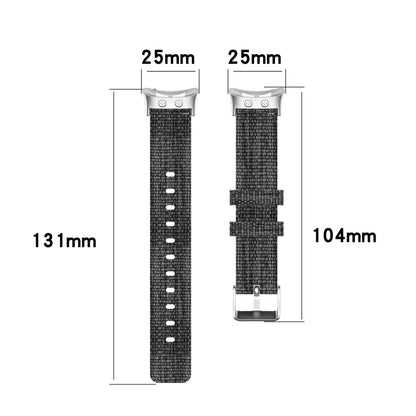 For Garmin Forerunner 45 / 45S / Swim 2 Universal Nylon Canvas Watch Band(Orange) by bashfashion