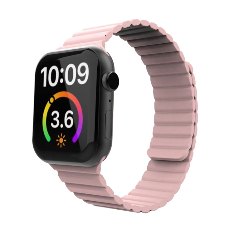 Magnetic Loop Watch Band For Apple Watch Ultra 49mm&Watch Ultra 2 49mm / Series 9&8&7 45mm / SE 3&SE 2&6&SE&5&4 44mm / 3&2&1 42mm(Pink) by bashfashion