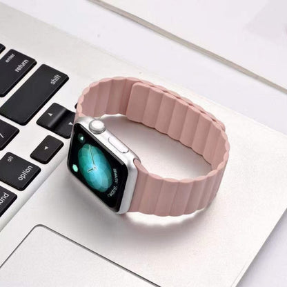 Magnetic Loop Watch Band For Apple Watch Ultra 49mm&Watch Ultra 2 49mm / Series 9&8&7 45mm / SE 3&SE 2&6&SE&5&4 44mm / 3&2&1 42mm(Pink) by bashfashion