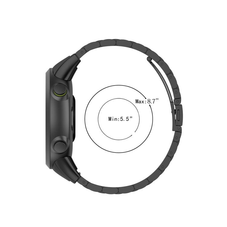 For Garmin Forerunner 45 / 45S / Swim 2 Universal Three Beads Stainless Steel Watch Band(Champagne Gold) by bashfashion