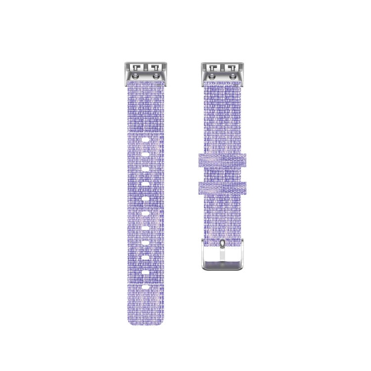 For Garmin Forerunner 35 / 30 Universal Nylon Canvas Watch Band(Purple) by bashfashion