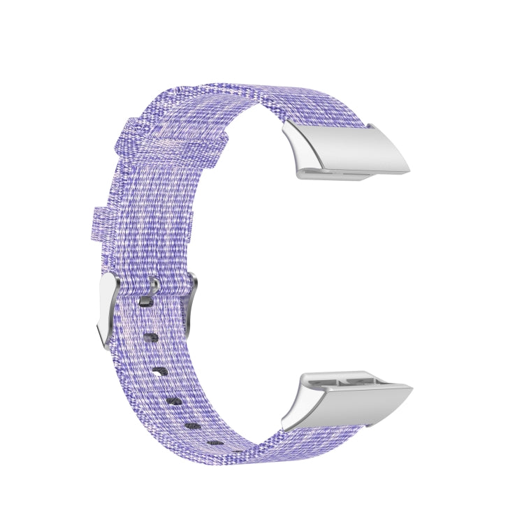 For Garmin Forerunner 35 / 30 Universal Nylon Canvas Watch Band(Purple) by bashfashion