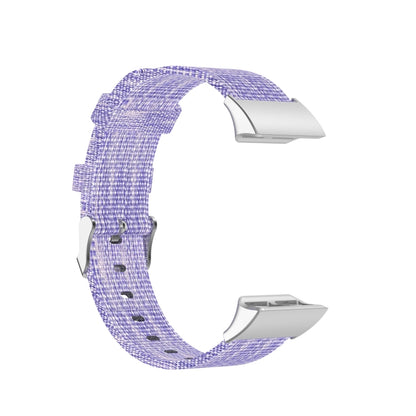 For Garmin Forerunner 35 / 30 Universal Nylon Canvas Watch Band(Purple) by bashfashion