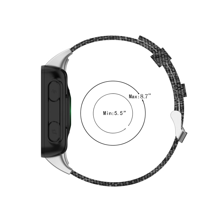 For Garmin Forerunner 35 / 30 Universal Nylon Canvas Watch Band(Purple) by bashfashion