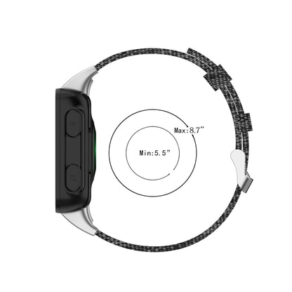 For Garmin Forerunner 35 / 30 Universal Nylon Canvas Watch Band(Purple) by bashfashion