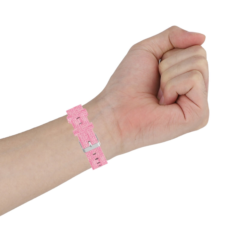 For Garmin Forerunner 35 / 30 Universal Nylon Canvas Watch Band(Purple) by bashfashion