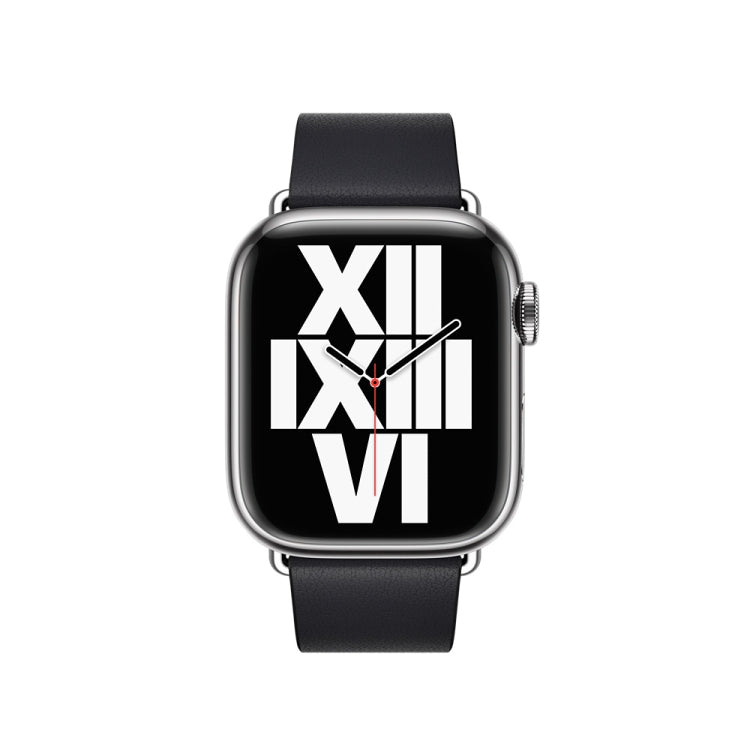 Modern Style Leather Watch Band For Apple Watch 42mm / 41mm / 40mm / 38mm(Black) by bashfashion
