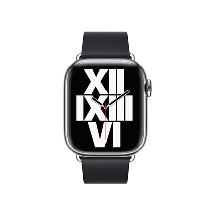 Modern Style Leather Watch Band For Apple Watch 42mm / 41mm / 40mm / 38mm(Black) by bashfashion