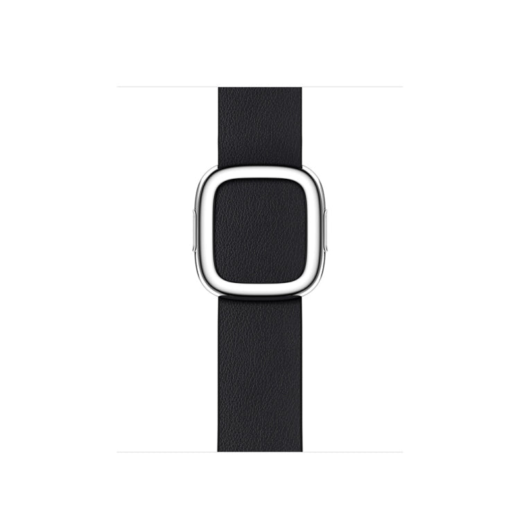 Modern Style Leather Watch Band For Apple Watch 42mm / 41mm / 40mm / 38mm(Black) by bashfashion