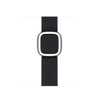 Modern Style Leather Watch Band For Apple Watch 42mm / 41mm / 40mm / 38mm(Black) by bashfashion