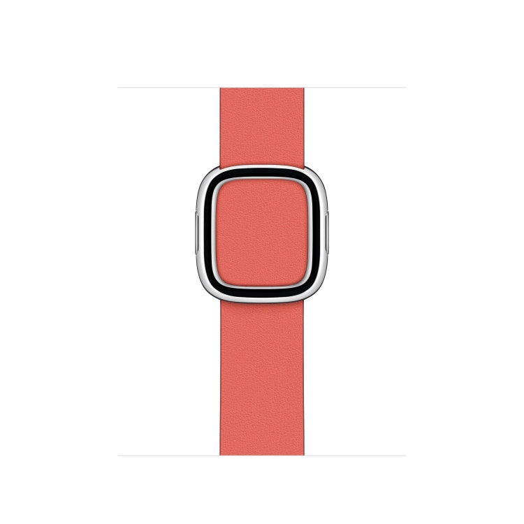 Modern Style Leather Watch Band For Apple Watch 49mm / 46mm / 45mm / 44mm / 42mm(Watermelon Red) by bashfashion